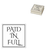 Grundlegende Briefmarke "IN VOLLSTÄNDIG BEZAHLT" Gummistempel (Stempel)