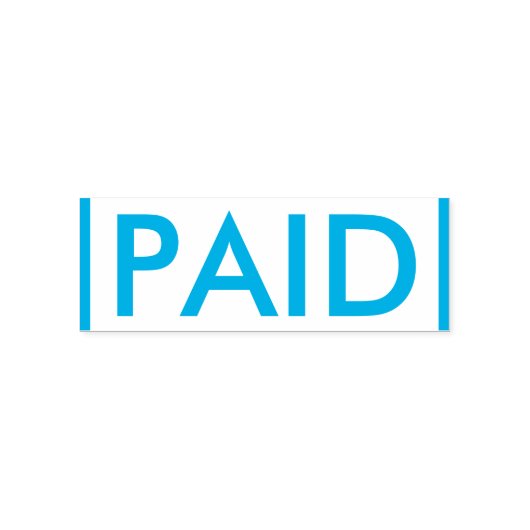 Grundlegende Briefmarke "PAID" aus Kautschuk Permastempel (Design)