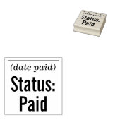 Grundlegende Briefmarke "Status: Bezahlung" Gummistempel (Stempel)