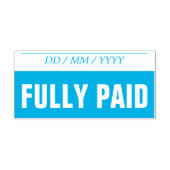 Grundlegende Briefmarke "VOLLSTÄNDIG BEZAHLT" Permastempel (Design)