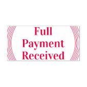 Grundlegende Briefmarke "Vollzahlung erhalten" aus Permastempel (Design)