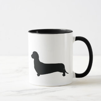 Grundlegende Dackel-Silhouette Tasse