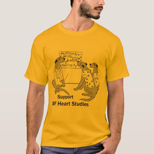 Grundlegende das Herz-Studie der Männer T-Shirt (Vorderseite)