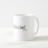 Grundlegende Doubledot Medium-Kaffee-Tasse Kaffeetasse (VorderseiteRechts)