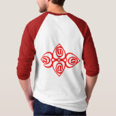 Grundlegende dunkle T - Shirt-Schablone T-Shirt (Rückseite)