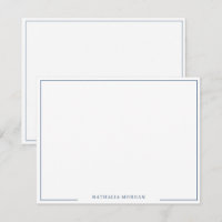 Grundlegende, einfache Navy Blue Border Stationier