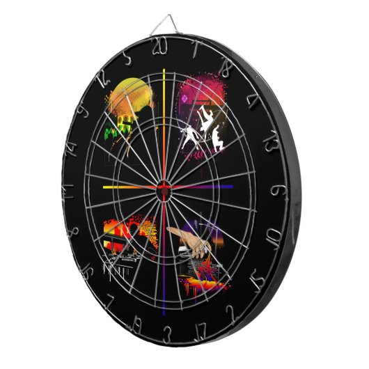 Grundlegende Elemente Dartscheibe (Vorderseite rechts)