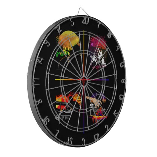 Grundlegende Elemente Dartscheibe (Vorderseite Links)