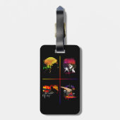 Grundlegende Elemente Gepäckanhänger (Rückseite vertikal)