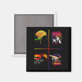 Grundlegende Elemente Magnet (Vorderseite/Rückseite)