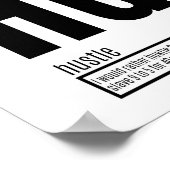 Grundlegende Erfolgsfaktoren - Hustel Poster (Ecke)