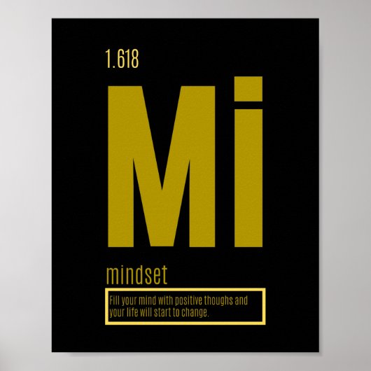 Grundlegende Erfolgsfaktoren | Mindset Poster (Vorne)