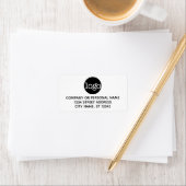 Grundlegende Firmenadressen-Labels mit Logo Adressaufkleber (Insitu)