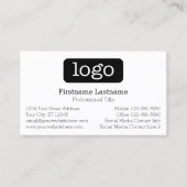 Grundlegende Firmendesign-Logos und Kontaktinforma Visitenkarte (Vorderseite)