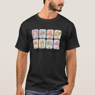 Grundlegende Gebärdensprache Sprachpathologie Aac  T-Shirt