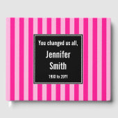 Grundlegende, gestrichene rosa Erinnerungen Gästeb Gästebuch (Vorderseite)