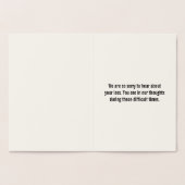 Grundlegende Goldfoil-Sympathiekarte Folienkarte (Innenseite)