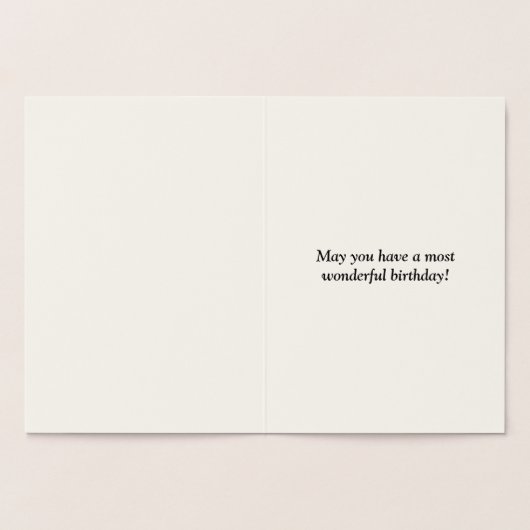 Grundlegende Goldfolie "Have a Great Birthday" Car Folienkarte (Innenseite)