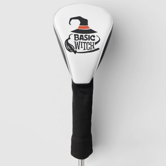 Grundlegende Hexe - Halloween Golf Headcover (Vorderseite)