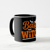 Grundlegende Hexe Lustiges Halloween Tasse (Vorderseite Links)