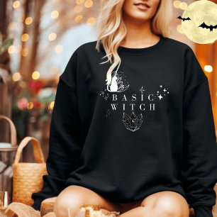 Grundlegende Hexen Damen Süß Halloween Sweatshirt