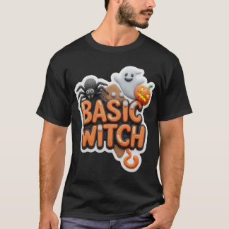 Grundlegende Hexen-Halloween-Designillustration T-Shirt