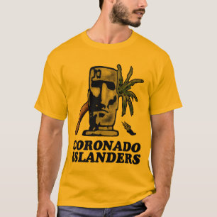 Grundlegende Inselbewohner-Bahn-volles vorderes T-Shirt