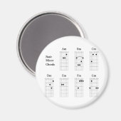 Grundlegende kleine Akkorde Magnet (Vorderseite/Rückseite)