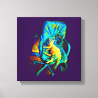 GRUNDLEGENDE KUNST EINER KATZFARBE
