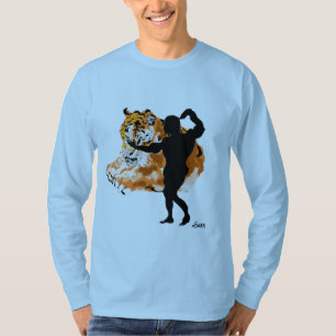 Grundlegende Langarm-T-Shirt :  Tiger im Inneren T-Shirt