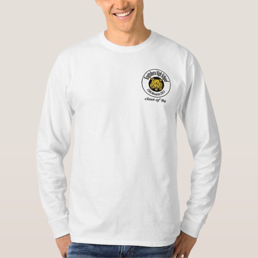 Grundlegende lange Hülse T-Shirt (Vorderseite)