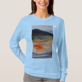 Grundlegende Longärm-Dunkle-Gebirgskonstruktion T-Shirt