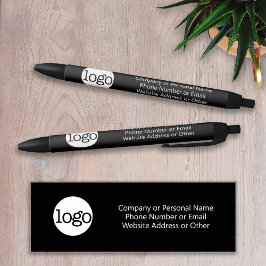 Grundlegende Office-Geschäftslogos und Text KÖNNEN Kugelschreiber