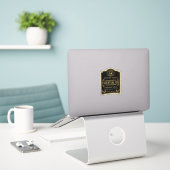 Grundlegende Ölabstände Aufkleber (Laptop auf Schreibtisch)