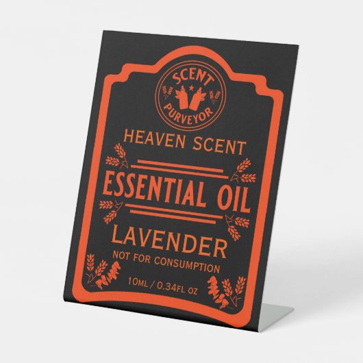 Grundlegende Ölabstände Sockelschild (Vorderseite)