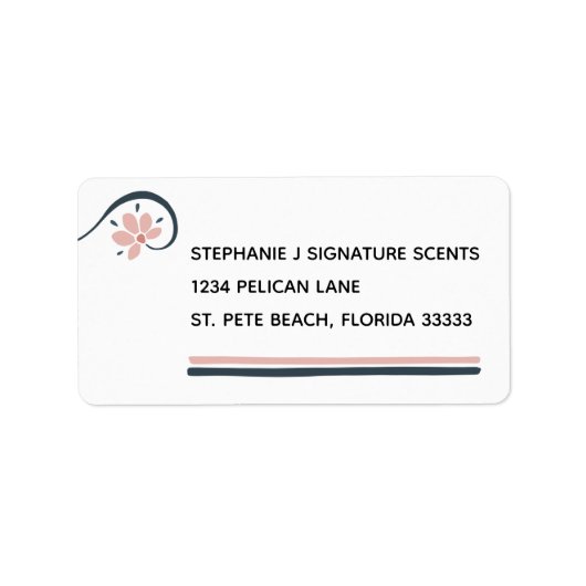 Grundlegende Öle Personalisierte Rücksendeadresse Adressaufkleber (Vorne)