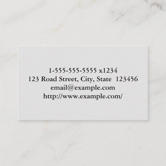 Grundlegende Podiatrist-Visitenkarte Visitenkarte (Rückseite)