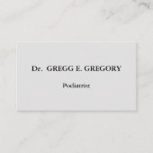 Grundlegende Podiatrist-Visitenkarte Visitenkarte (Vorderseite)