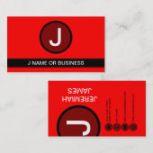 grundlegende rote Blase Visitenkarte (Vorne/Hinten)