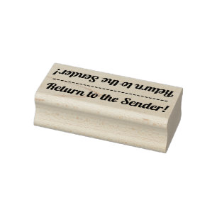 Grundlegende "Rückkehr zum Absender!" Gummistempel