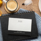 Grundlegende saubere Initialen Weiß Grau Post-it Klebezettel