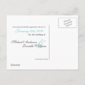 Grundlegende Save the Date Postkarte (Rückseite)