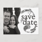 Grundlegende Save the Date Postkarte (Vorderseite)