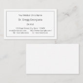 Grundlegende, Schlichte, Berufliche Visitenkarte (Vorne/Hinten)