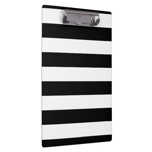 Grundlegende Schwarzweiss-Streifen Klemmbrett (Rechts)