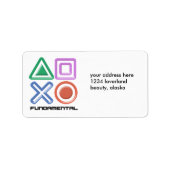 Grundlegende Spielsymbole Adressaufkleber (Vorne)