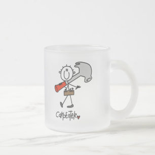 Grundlegende Stäbchenfigur Zimmermann T-Shirts und Mattglastasse