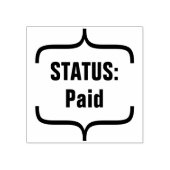 Grundlegende "STATUS: Bezahlte Briefmarke aus Kaut Gummistempel (Prägung)