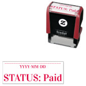 Grundlegende "STATUS: Bezahlte Briefmarke aus Kaut Permastempel (Beispiel)