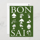 Grundlegende Stile von Bonsai Tree Postkarte (Vorne/Hinten)